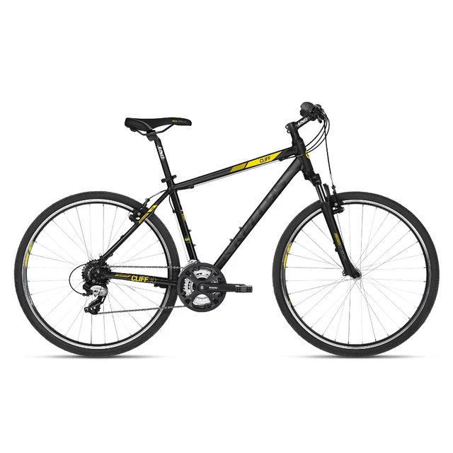 Pánsky crossový bicykel KELLYS CLIFF 30 28" - model 2018 - Black Yellow - Black Yellow