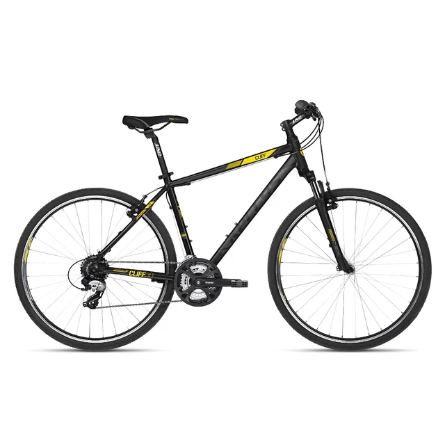 Pánské crossové kolo KELLYS CLIFF 30 28" - model 2018 - Black Yellow, 17" - Black Yellow