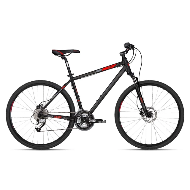 Pánsky crossový bicykel KELLYS CLIFF 90 28" - model 2018 - Black Red - Black Red