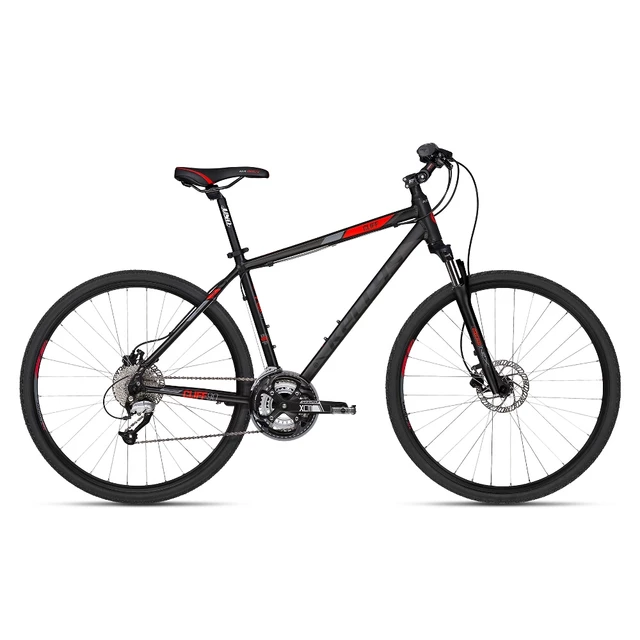 Pánsky crossový bicykel KELLYS CLIFF 90 28" - model 2018 - Grey - Black Red