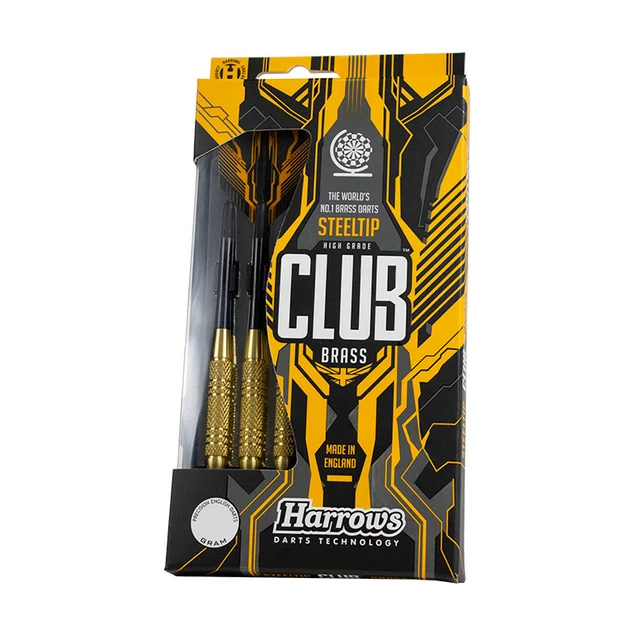 Šípky Harrows Club Brass Steel 3ks - 23g K