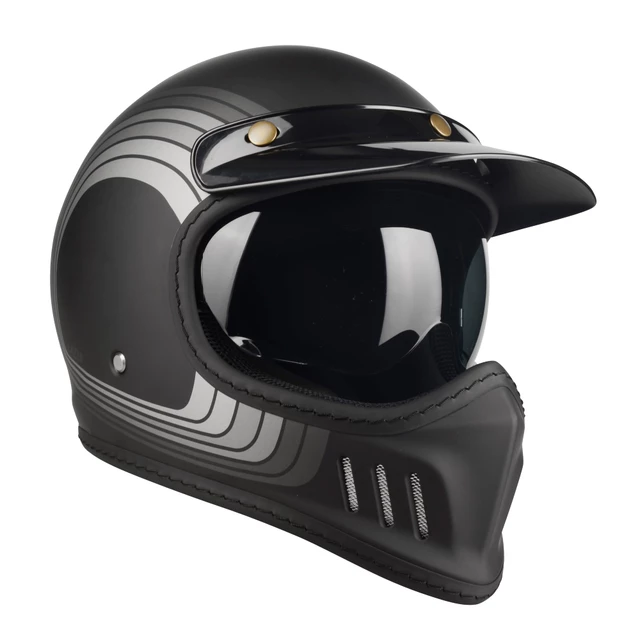 Moto prilba Lazer Cross TT Line Grey - Black Grey Matt