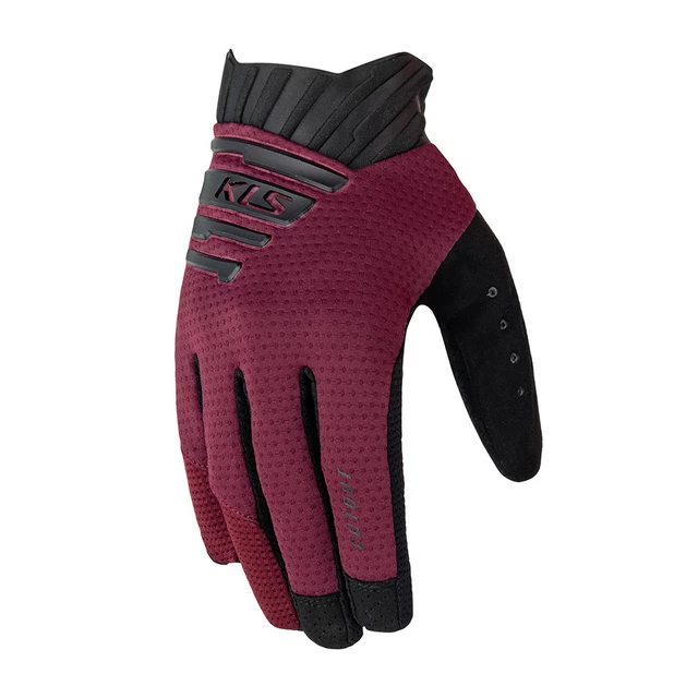 Cyklo rukavice Kellys Cutout Long 022 - Anthracite - Wine