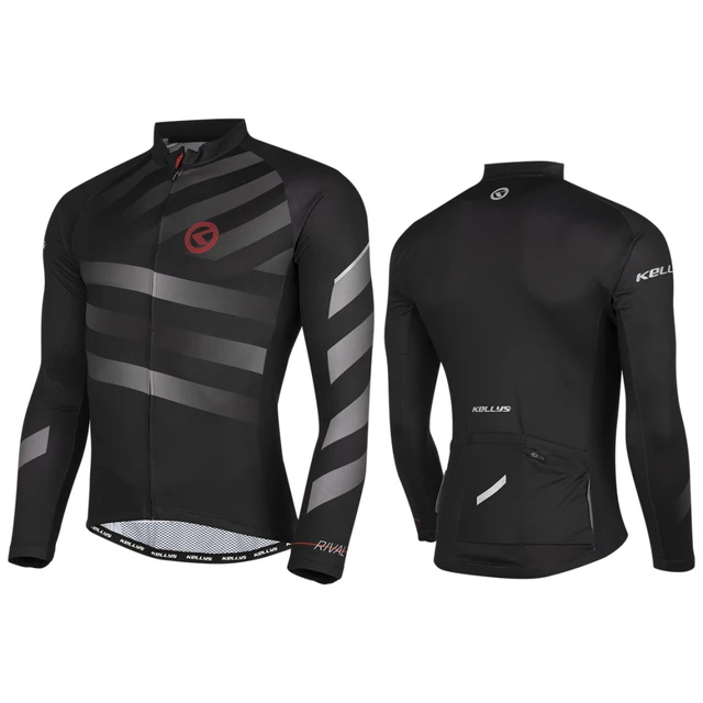 Long-Sleeved Cycling Jersey Kellys Rival - Grey - Grey