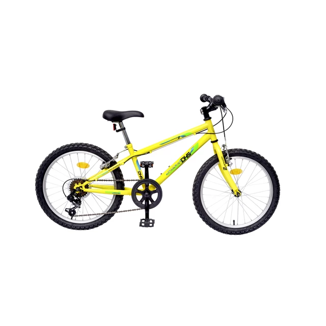 Detský bicykel DHS Kid Racer II 2025 20" - model 2014 - žltá