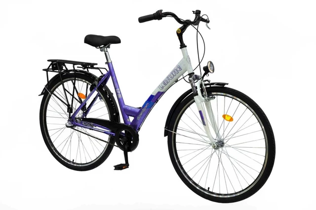 Dámsky bicykel DHS Downtown Leisure 2856 - model 2011 - fialovo-biela