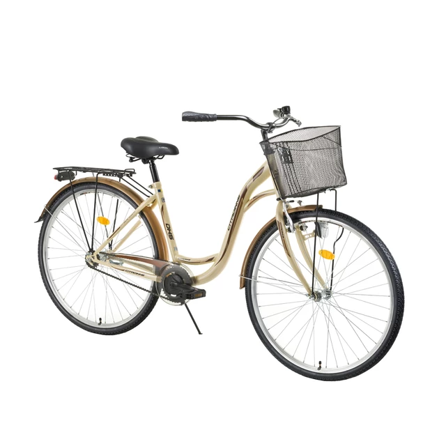 Női városi kerékpár DHS Citadinne 2832 28"- 2016 modell - barna - barna