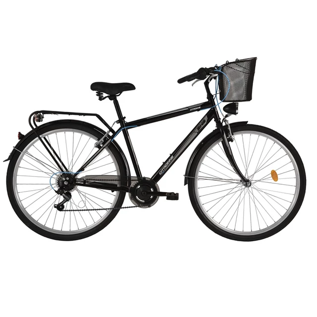 Trekingový bicykel DHS Citadinne 2833 28" - model 2017 - Black - Black