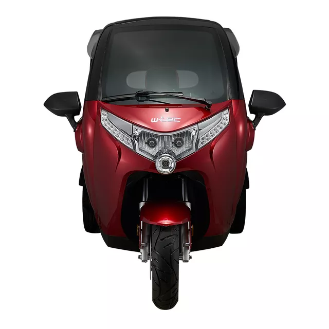 Elektrická tříkolka se střechou W-TEC Tukago - 45 km/h - modrá