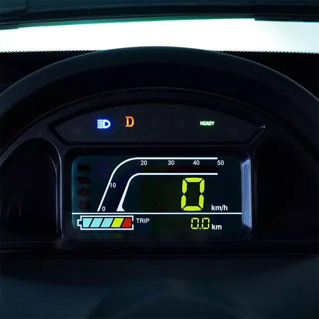 Elektrická tříkolka se střechou W-TEC Tukago - 45 km/h - modrá