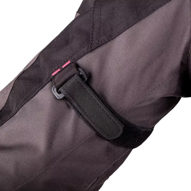 Dámská moto bunda W-TEC Barbata - černo-šedo-růžová