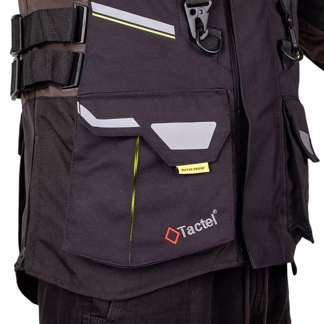Moto bunda W-TEC Daimick - černo-šedá
