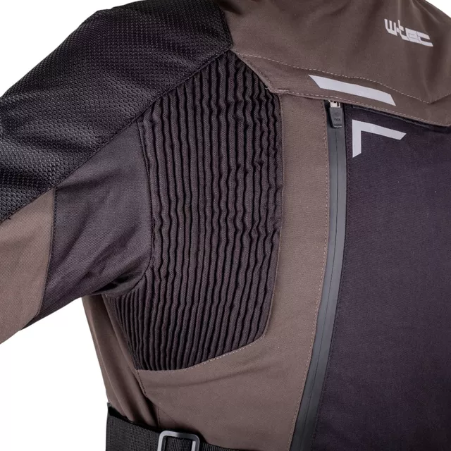 Moto bunda W-TEC Daimick - černo-šedá