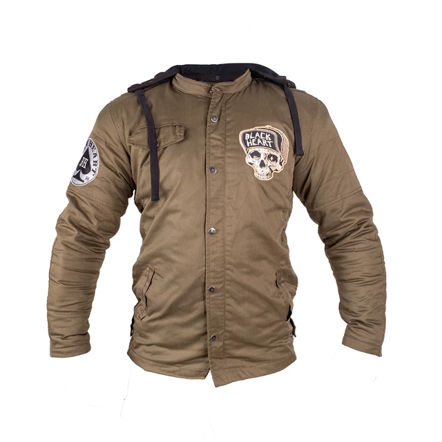 Pánská bunda W-TEC Black Heart Hat Skull Jacket s aramidem - 2.jakost - khaki - khaki
