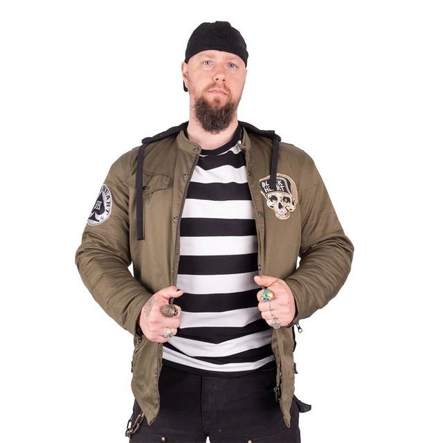 Pánská bunda W-TEC Black Heart Hat Skull Jacket s aramidem - 2.jakost - khaki
