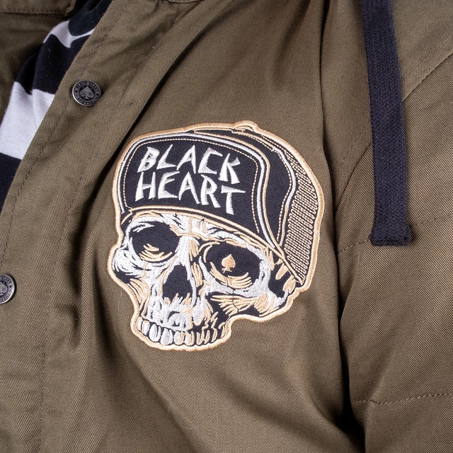 Férfi Aramid-szálas motoros kabát W-TEC Black Heart Hat Skull Jacket - Khaki