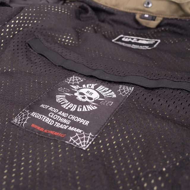 Pánská bunda W-TEC Black Heart Hat Skull Jacket s aramidem - 2.jakost - khaki
