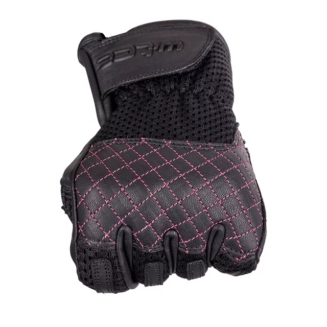 Dámské moto rukavice W-TEC Ladonna - černo-růžová