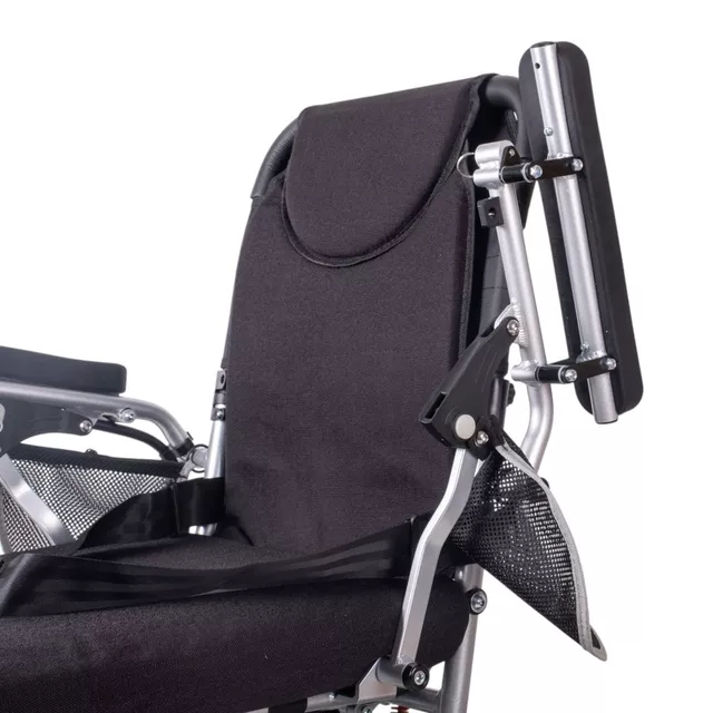 Elektromos kerekesszék inSPORTline Hawkie Basic II 500W, lábtartó, kartámasz, elektromágneses fék, 6 km/h - zöld