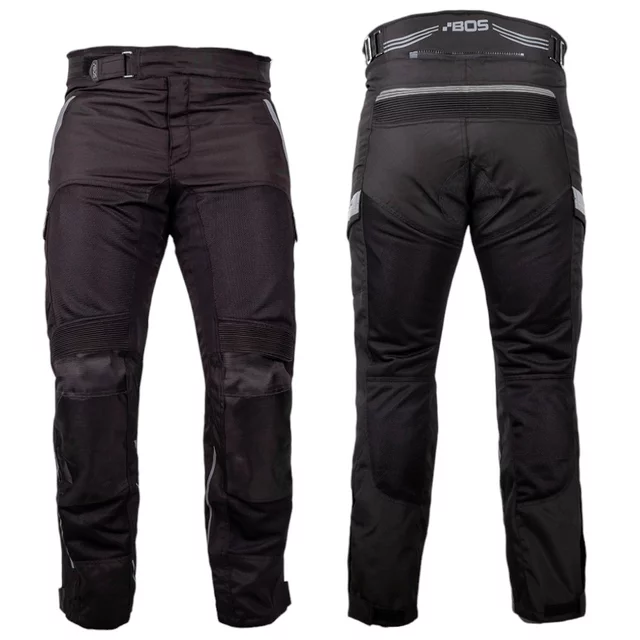 Moto kalhoty BOS Soul - Black-Red - Black