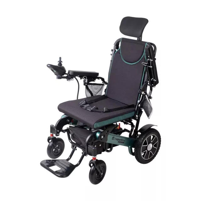 Elektrický invalidní vozík inSPORTline Hawkie Evo Plus II s polohovatelným opěradlem 700W