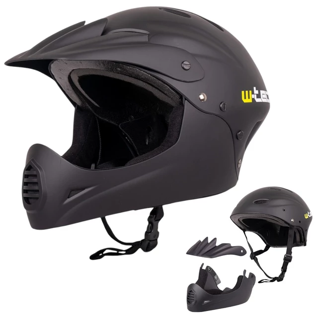 Каска Downhill W-TEC Campanero Matt Black