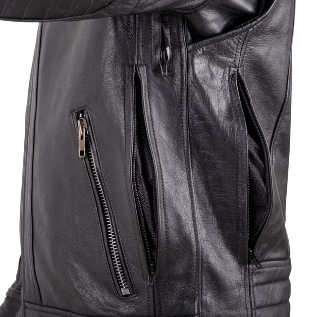 Kožená moto bunda W-TEC Murayo II - černá