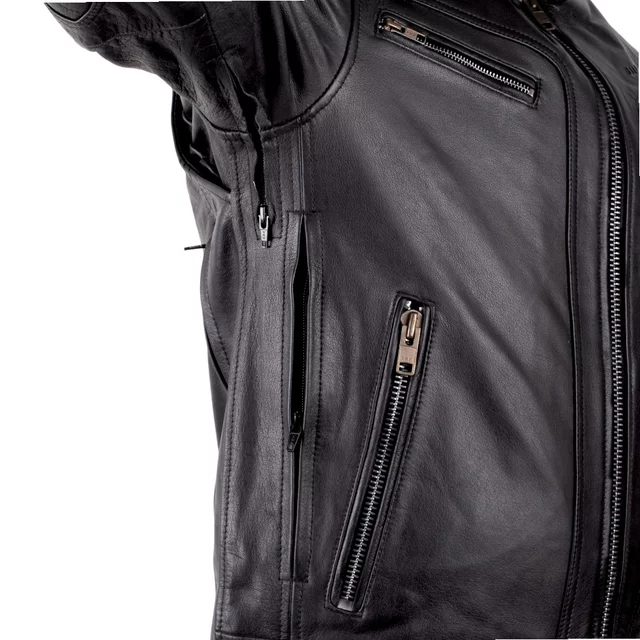Kožená moto bunda W-TEC Murayo II - černá