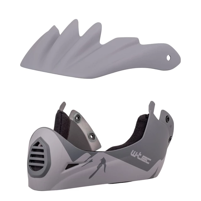 Каска Downhill W-TEC Campanero- сив мат