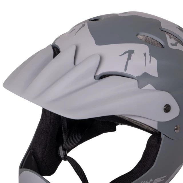 Каска Downhill W-TEC Campanero- сив мат