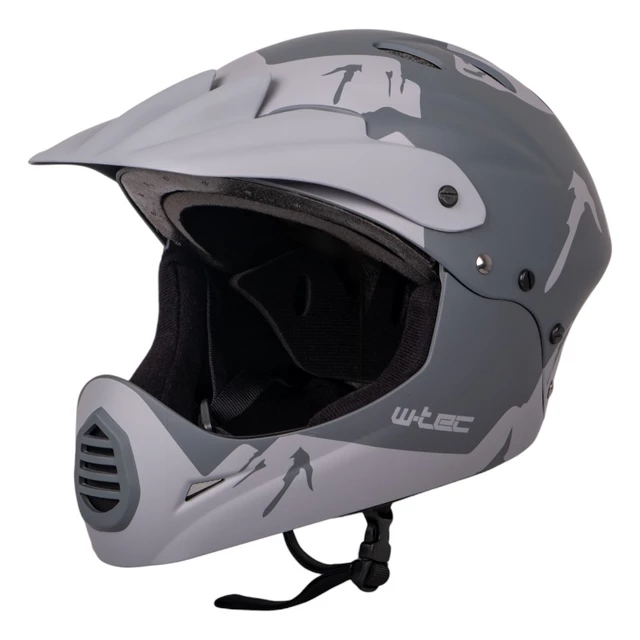 Каска Downhill W-TEC Campanero- сив мат