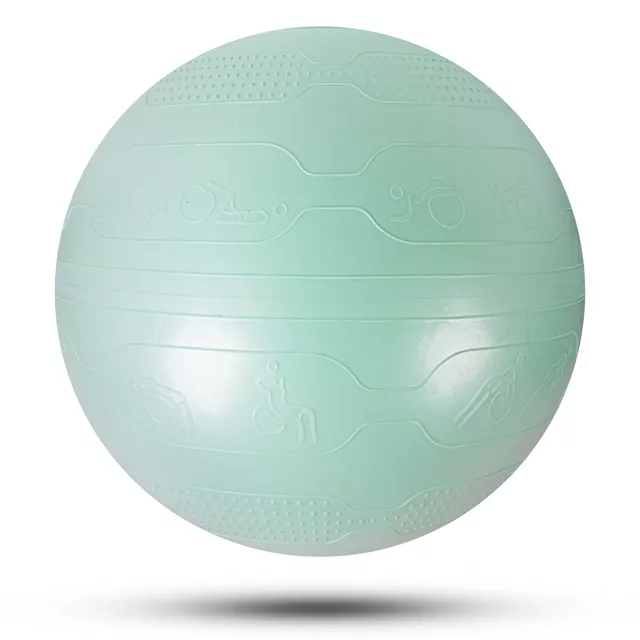 Piłka gimnastyczna fitness inSPORTline Stretch Ball 65 cm - Czarny - Miętowy