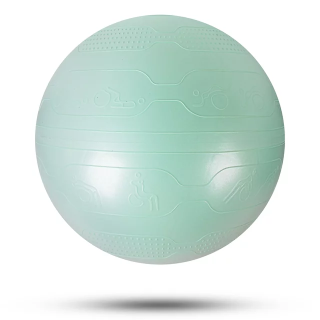 Piłka gimnastyczna inSPORTline Stretch Ball 55 cm - Czarny - Miętowy