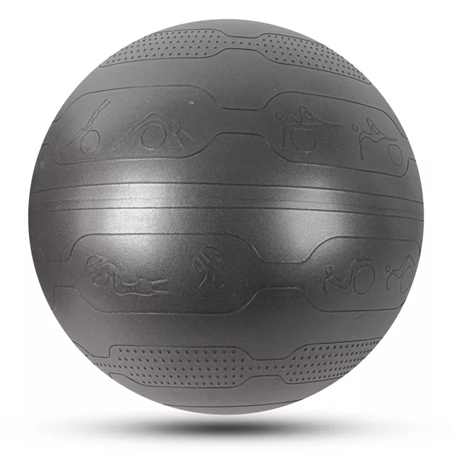 Piłka gimnastyczna fitness inSPORTline Stretch Ball 75 cm - Czarny - Czarny