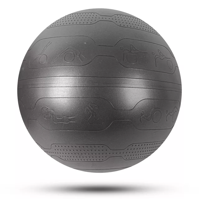 Piłka gimnastyczna fitness inSPORTline Stretch Ball 65 cm - Czarny - Czarny