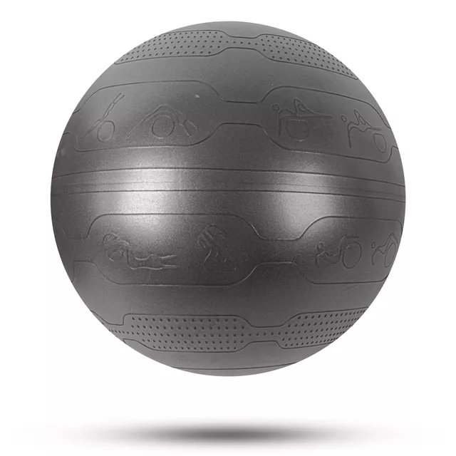 Piłka gimnastyczna inSPORTline Stretch Ball 55 cm - Czarny - Czarny