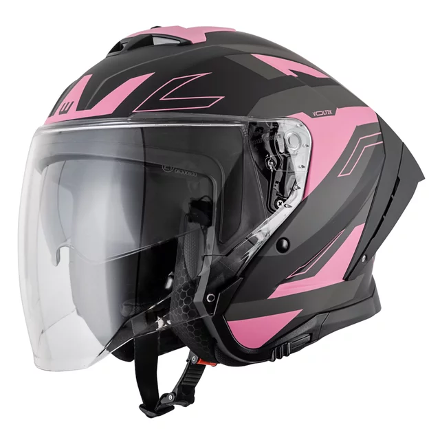 Moto přilba W-TEC Voltik Shockrose - růžová - růžová