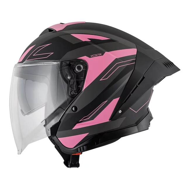 Moto přilba W-TEC Voltik Shockrose - růžová