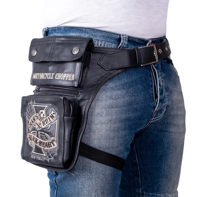 Motorcycle Thigh Bag W-TEC Black Heart Man’s Ruin