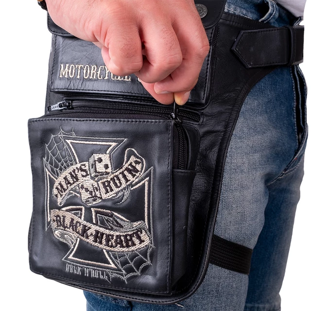 Motorcycle Thigh Bag W-TEC Black Heart Man’s Ruin