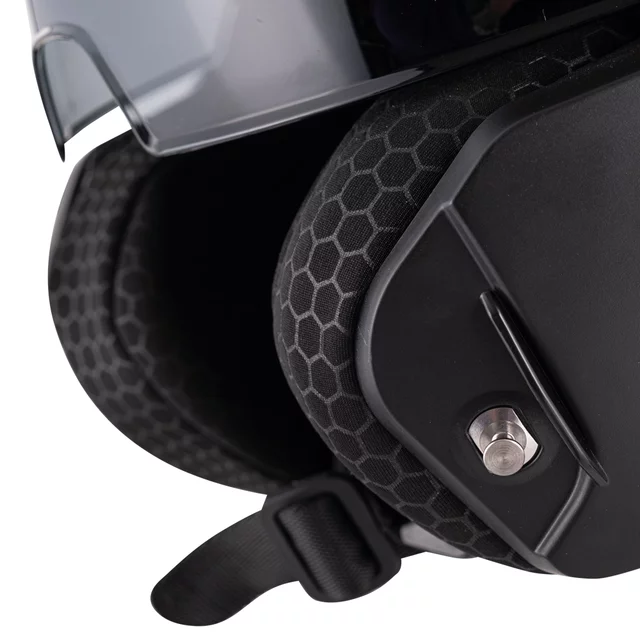 Překlopná moto přilba W-TEC Zoroz P/J - Matt Black-Fluo Pink