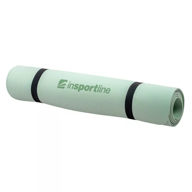 Mata do ćwiczeń fitness inSPORTline EVA 173x60x0,4 cm - Jasno-niebieski - mentol