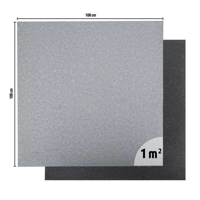 Zátěžová podložka inSPORTline Luxteko Flat 100x100x1,5 cm - dřevo