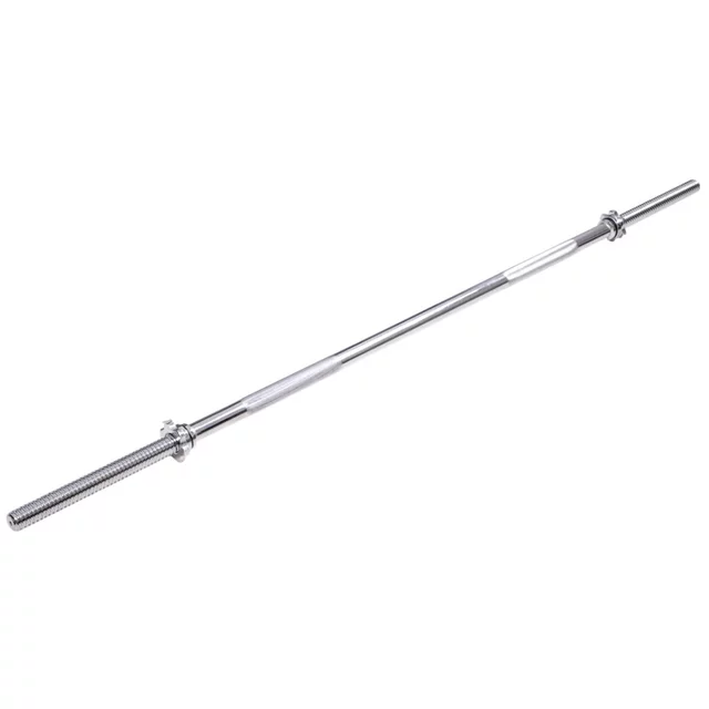 Vzpěračská tyč inSPORTline Welenorty rovná 220cm/30mm se závitem a objímkami