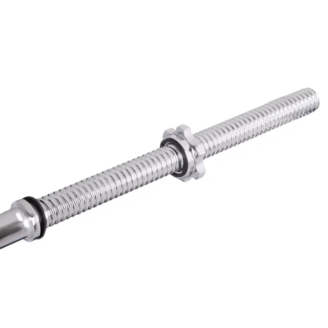 Vzpěračská tyč inSPORTline Welenorty 220cm/30mm • rovná • se závitem a objímkami