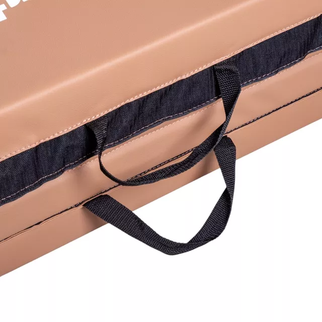 Skládací gymnastická žíněnka inSPORTline Kvadfold 200x120x5 cm - hnědá