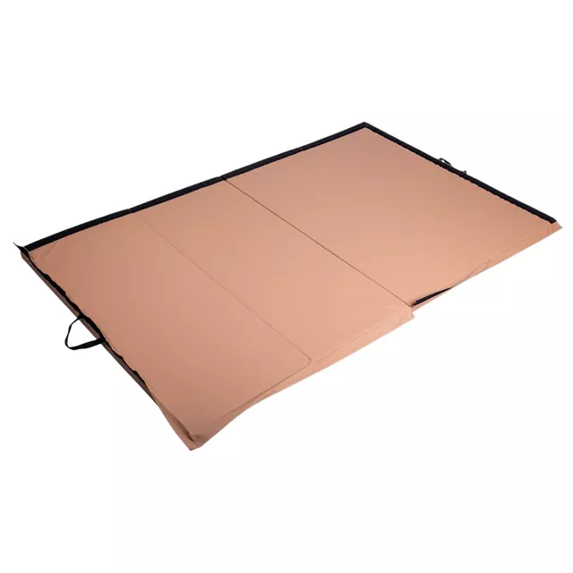 Skládací gymnastická žíněnka inSPORTline Kvadfold 200x120x5 cm - hnědá