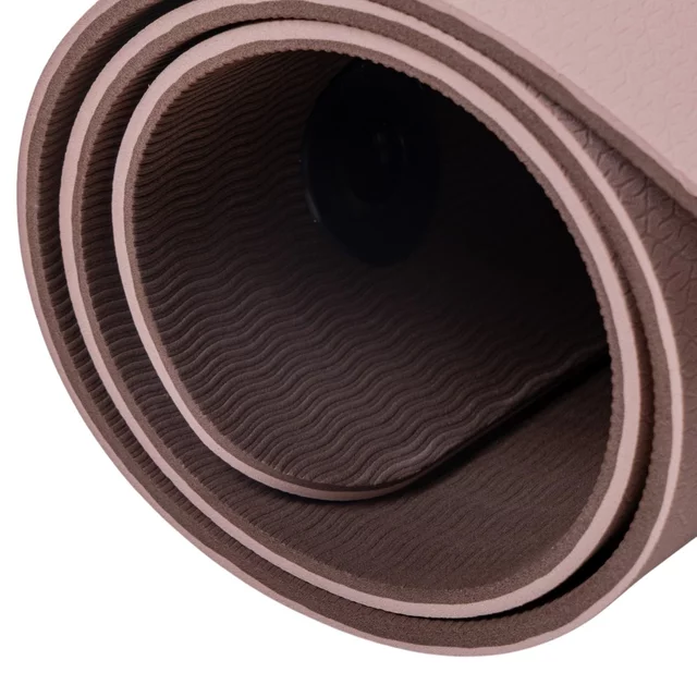 Podložka na cvičení inSPORTline Kikami 180x61x0,8 cm - bamboo beige-hnědá