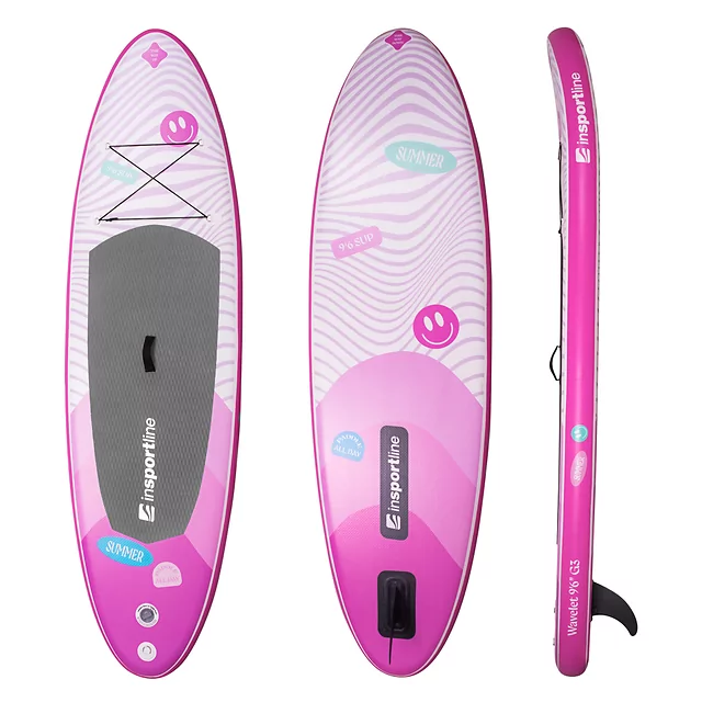 Paddleboard s příslušenstvím inSPORTline Wavelet 9'6" - zelená