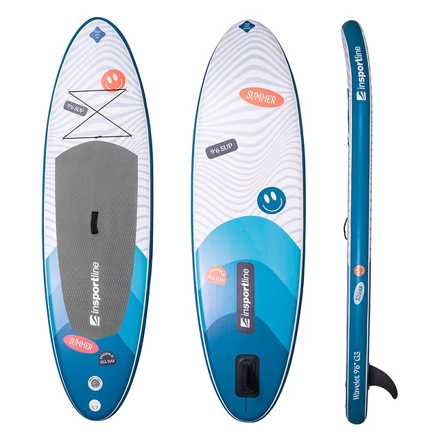 Paddleboard s příslušenstvím inSPORTline Wavelet 9'6" - zelená